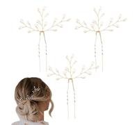 Perlas para el pelo - 3 piezas elegantes clips de perlas | Accesorios para el pelo de boda - para mujeres y niñas, novia, dama de , banquet, , viaje, actividad
