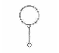 Perlas Regalos Collares Cadenas Regalos Joyería Collar Cadena deslizante Corazón para Mujeres, Punk, Gótico, Cubano, Hecho a mano, Joyería Lariat Accesorios Cadenas Collares Palos Joyería, acero