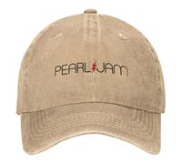 Perlas vivas Jams Gorra de béisbol Lavada Banda Americana de Rock Moda Camiero Gorra de Verano Unisex para Hombres al Aire Libre Gorras de béisbol