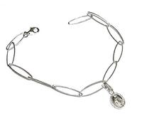 perlascarel Pulsera con Virgen La Milagrosa Todo Plata de Ley 925 y Estuche Regalo
