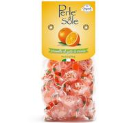 Perle di Sole - Caramelos de Naranja con Aroma Natural de Naranja, 200 g - Dulzura Mediterránea y Sabor Auténtico de los Cítricos Italianos - Sin Gluten, Made in Italy