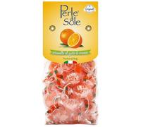 Perle di Sole - Gominolas de Fruta sabor Naranja con Verdadero Zumo de Fruta, 200 g - Dulces Delicias Mediterráneas de Cítricos Italianos - Dulzura Natural Made in Italy, Sin Gluten