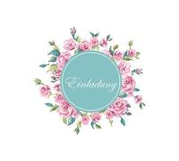 Perleberg 5 tarjetas de invitación generales de flores - invitación para celebrar cumpleaños, bodas, Navidad, etc. - Tarjetas de invitación en 10,5 x 14,5 cm con sobre