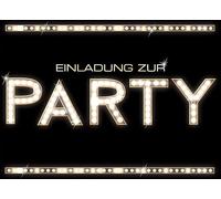 Perleberg 5 tarjetas de invitación generales para fiesta de cumpleaños, bodas, Navidad, etc. 10,5 x 14,5 cm con sobre, para niños y adultos