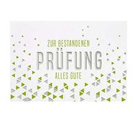 Perleberg Tarjeta de aprobación de examen - Colección Lifestyle - Regalo para graduado y examen - regalo de examen aprobado - Tarjeta de examen aprobada en 11,6 x 16,6 cm