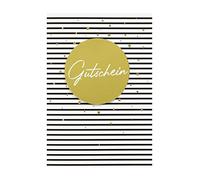 Perleberg Tarjeta de cupón - Tarjeta de cupón con sobre, tarjeta como regalo, tarjeta de regalo, vale para rellenar, vales para regalar - 11,6 x 16,6 cm
