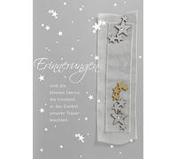 Perleberg Tarjeta de duelo - Colección de Lifestyle-Collection - Tarjetas de duelo con sobre - Tarjetas de agradecimiento de luto - Tarjetas de duelo de en 11,6 x 16,6 cm