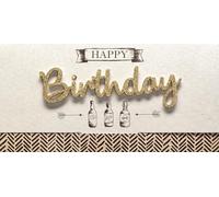 Perleberg Tarjeta de felicitación de cumpleaños con frascos de 11 x 22 cm