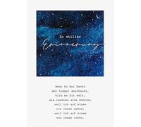 Perleberg Tarjeta de luto - Colección de estilo de vida - Tarjetas de luto con sobre - Tarjetas de agradecimientos de luto - Tarjetas de luto - Tarjetas de luto de alta calidad en 11,6 x 16,6 cm