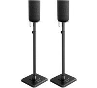 Perlegear Par de Soporte para Altavoces, 83,8-106,7 cm Soportes Ajustables en Altura para Altavoces de estantería pequeños con organización de Cables, Soportes Altavoz 6 kg de Capacidad, PGSS12