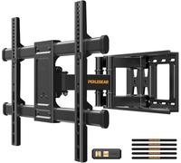 Perlegear PGLFK1-E - Soporte de pared giratorio, articulado e inclinable para pantallas de 37-70” LCD OLED Plasma Televisores de Pantalla Plana, Cable HDMI Y Nivel de Burbuja Incluidos