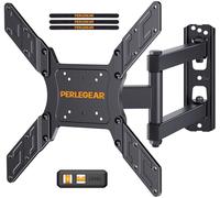 Perlegear Soporte TV de Pared Pantallas de 26-65 Pulgadas, Articulado Inclinable y Giratorio, hasta 45 kg, MAX VESA 400x400mm