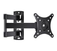 Perlegear Soporte TV Pared de 10-30 Pulgadas, Soporte TV de hasta 20kg, Soporte Monitor Pared Puede Inclinarse, Girarse, Extenderse y Rotarse, VESA 100x100mm/75x75mm/50x50mm, PGXSF1-E