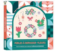 Perles à repasser - Fleurs: Avec 2 plaques, 750 perles de 6 couleurs, du papier à repasser, 1 pince, 1 porte-clés, 1 paire de boucles d'oreille et 8 carrés de pâte adhésive (Anthelion - Kit)