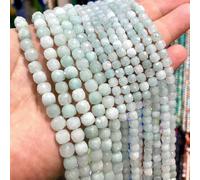 Perles cubiques à facettes en pierre naturelle de 6 à 8 mm, perles carrées en angélite rouge, orange et bleue, pour la fabrication de bijoux, accessoires de bracelet, 5,5 à 6 mm, environ 63 pièces