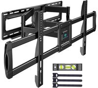 PERLESMITH Soporte de Pared para TV de Movimiento Completo para televisores de 50 a 90 Pulgadas de hasta 165 Libras, Soporte de Montaje para TV con Brazos articulados duales, extensión de inclinación