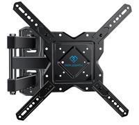 PERLESMITH Soporte de Pared para TV para la mayoría de televisores curvos Planos de 26 a 55 Pulgadas con giros, inclinaciones y se extiende de 18.5 Pulgadas. Soporte de TV VESA 400 x 400 para