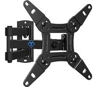 PERLESMITH Soporte TV Pared Inclinable Giratorio Rotatorio 360°, Soporte TV para TV 13-42 Pulgadas, Máx VESA 200x200mm, Capacidad 20kg, para Salón y Dormitorio
