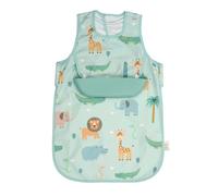 PERLETTI Babero Impermeable con Mangas y Bolsillo de Silicona Animales