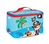 PERLETTI Bolsa Termica Porta Alimentos Niño con Estampado - Nevera Portatil Pequeña para Niño Azul - Bolsa Almuerzo Infantil Lunch Bag Playa Picnic Escuela - Cool Kids - 15x23x15cm (Pirata)