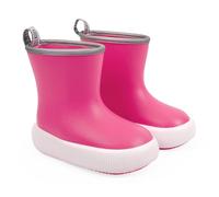 PERLETTI Botas Agua Niño Niña con Suela Gruesa Antideslizante - Botas Lluvia Impermeables Niños Niñas 3 4 5 6 Años Ultra Ligeras - Bota infantil con Borde Reflectante Multicolor (Fucsia, EU 30/31)
