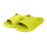 PERLETTI Chanclas Mujer Playa Piscina Deporte Amarillo - Sandalias Mujer Verano Primavera Fluo Comodas para Caminar Casual - Zapatillas de Casa Chancletas para Chica Elegantes (Amarillo Fluo, 38 EU)
