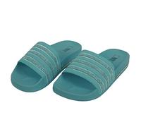 PERLETTI Chanclas Piscina Mujer Patrón Crochet de Color Sólido - Pantuflas Trendy para Chicas para Playa Piscina Casa - Sandalias Verano en Goma Cómodos Ligéros con Suela Ergonómica (Celeste, 38 EU)