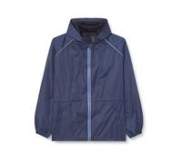 PERLETTI - Chaqueta impermeable para hombre, chaqueta de lluvia, azul, L