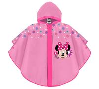 PERLETTI Chubasquero Niñas 2 3 4 5 Años Minnie Mouse - Poncho Impermeable Niña con Capucha Boton a Presión - Chaquetón para Lluvia Disney