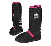PERLETTI Cubre Zapatos Impermeable Lluvia Hombre Mujer - Cubrezapatos Protector de Zapatillas Impermeables Negro - Cubre Calzado Cubrebotas Nieve PVC Anti Barro Reutilizables (XS 33/35, Fuchsia)