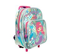 PERLETTI Mochila Trolley Niño Niña 2/5 Años con Bolsillo - Bolsa Infantil con Ruedas para Escuela Guardería y Viajes - Bolso Equipaje de Mano con Detalles Reflectantes - 32x23x15 cm
