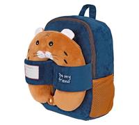 PERLETTI Mochila Viaje Niños con Almohada Avion Cuello - Mochilita Niño Niña 3-8 Años Peluche Pequeña con Bolsillos Laterales - Mochilas Cabina con Cojin Cervical Removible - 31x24x11 cm (Gato)