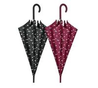 PERLETTI Paraguas automático Microfibra Ø 104 cm Flores