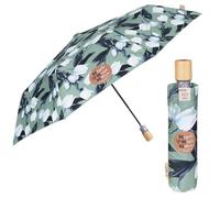 PERLETTI Paraguas ECO Automático Plegable Estampado 96 cm, Tulips, Mediana, Impreso, Tulips, Mediana, Impreso