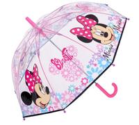 PERLETTI Paraguas Infantil Transparente Niña Antiviento - Niñas 3 4 5 6 Años Ligero con Apertura Manual Clásico Burbuja - Sombrilla Lluvia Cúpula Resistente - Diámetro 69 cm