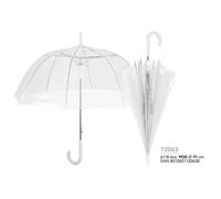 PERLETTI PARAGUAS LARGO MUJER 61/8 AUT TRANSPARENTE POE PERLETTI BASIC