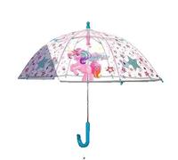 PERLETTI Cool Kids Unicorn - Paraguas para niños con diseño de unicornio, reflectante, transparente, resistente al viento