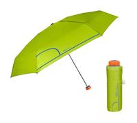 PERLETTI Paraguas Mujer Ultra Mini Fantasía de Lunares - Paraguas Portátil Redondo en Microfibra Manual - Paraguas con Puntitos Plegable Pequeño Antiviento - Diámetro 90 cm (Verde)