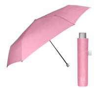 PERLETTI Paraguas para el Sol Plegable Extra Compacto - Paraguas con Filtro Solar Mujer Hombre Antiviento Pequeño - Sombrilla Anti UV y Lluvia Súper Slim Manual de Viaje - Diámetro 91 cm (Azul)