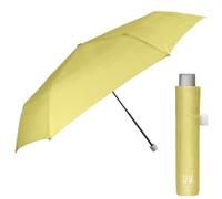 PERLETTI Paraguas para el Sol Plegable Extra Compacto - Paraguas con Filtro Solar Mujer Hombre Antiviento Pequeño - Sombrilla Anti UV y Lluvia Súper Slim Manual de Viaje - Diámetro 91 cm (Azul)