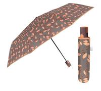 PERLETTI Paraguas Plegable Antiviento Mujer Hombre - Compacto Pequeño de Bolso Viaje - Mini Paraguas Ligero Resistente