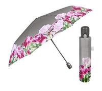 PERLETTI Paraguas Plegable Antiviento Mujer Hombre - Compacto Pequeño de Bolso Viaje - Mini Paraguas Ligero Resistente