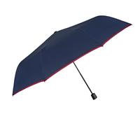 PERLETTI Paraguas Plegable Hombre con Apertura Manual - Mini Paraguas Antiviento Compacto de Bolso Viaje - Paraguas Pequeño Resistente al Viento Ligero para Hombres - Diámetro 97 cm (Azul)