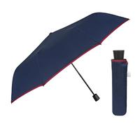 PERLETTI Paraguas Plegable Hombre con Apertura Manual - Mini Paraguas Antiviento Compacto de Bolso Viaje - Paraguas Pequeño Resistente al Viento Ligero para Hombres - Diámetro 97 cm