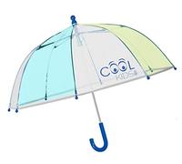 PERLETTI Paraguas Transparente infant. azul 65cm Paraguas, Unisex adulto, Multicolor (Multicolor 000), One Size (Tamaño del fabricante: Talla del fabricante (Tal Y Como Aparece En La Etiqueta))