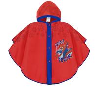 PERLETTI Poncho Impermeable Niños 3 4 5 6 Años Spiderman - Chubasquero Niño Marvel Spider Man - Chaquetón de Lluvia Hombre Araña con Capucha Botones (FR/ES, Edad, 3 años, Regular, Rojo y Azul)