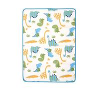 PERLETTI Protector de Colchón Impermeable 50x70 cm - Empapadores Bebe - Cómoda Cubre Colchon - Funda Colchon - Suave y Agradable para La Piel - Ideal para Cambiador Bebe - Motivo de Dinosaurio