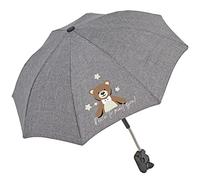 PERLETTI Sombrilla Carro Bebe Universal Anti UV con Osito - Mini Paraguas Cochecito Niño Niña Protección Solar Apertura Manual - Sombrilla Lluvia para Carrito Silla de Paseo - Diámetro 68 cm (Osito)