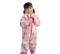 PERLETTI Traje de Agua Niño Niña Impermeable con Animales - Mono Lluvia para Niños Jardin de Infancia con Capucha y Cremallera - Chubasquero Detalles Reflectantes Versátil Ligero (4-5 Años, Rosa)