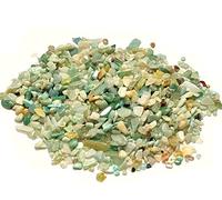 Perlin - 1000 Perlas de Amazonita de 2 mm ~ 8 mm, Piedras Semipreciosas para Decoración de Cabujón, Cadena de Bricolaje y Cuentas